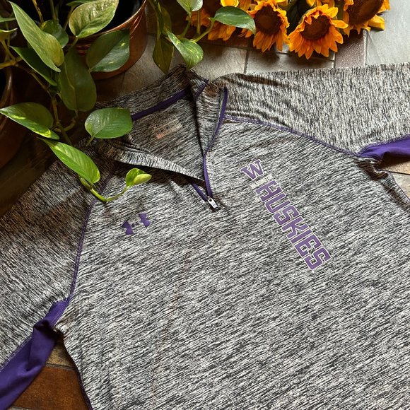 Washington Huskies Quarter Zip by Under Armour - Picture 3 of 15